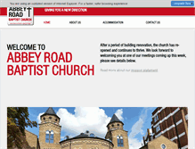 Tablet Screenshot of abbeychurch.org